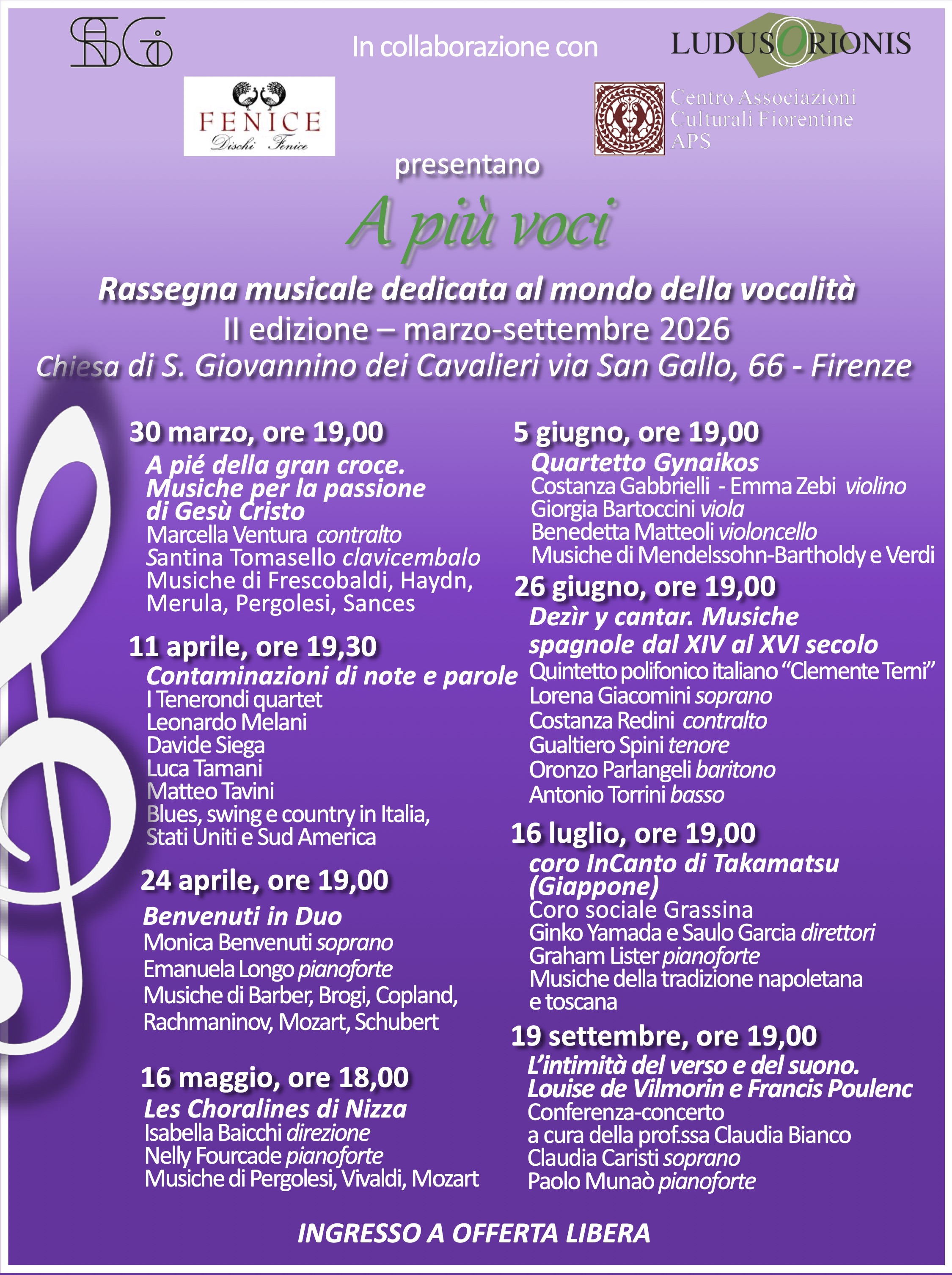 Stagione Concertistica 2026